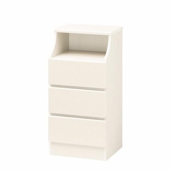 チェスト３段 隙間収納 幅44cm テレビ台 引き出し 収納付き 木製 チェスカ タンス リビング収...