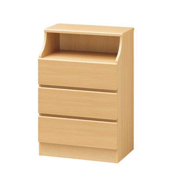 チェスト３段 幅60cm 小物収納 衣装収納 引き出し 収納付き 木製 チェスカ タンス リビング収...