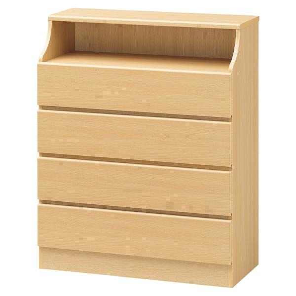 チェスト4段 幅90cm 小物収納 衣装収納 引き出し 収納付き 大容量 木製 チェスカ タンス リ...