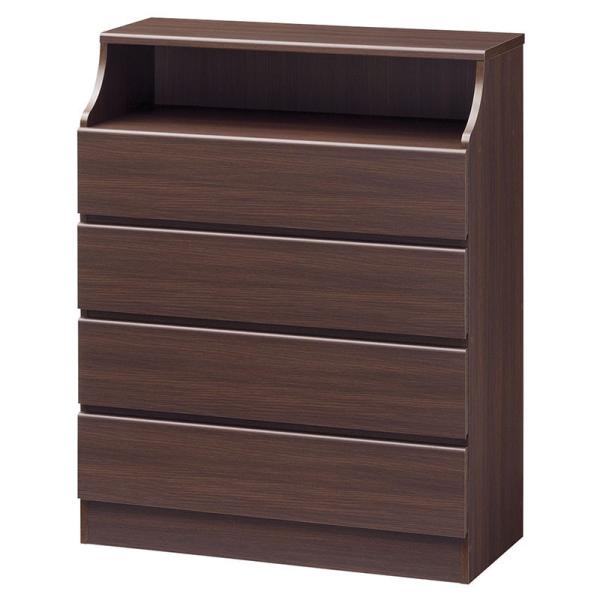 チェスト4段 幅90cm 小物収納 衣装収納 引き出し 収納付き 大容量 木製 チェスカ タンス リ...