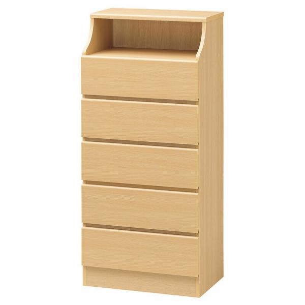 チェスト5段 幅60cm 小物収納 衣装収納 洋服収納 引き出し 収納付き 木製 チェスカ タンス ...