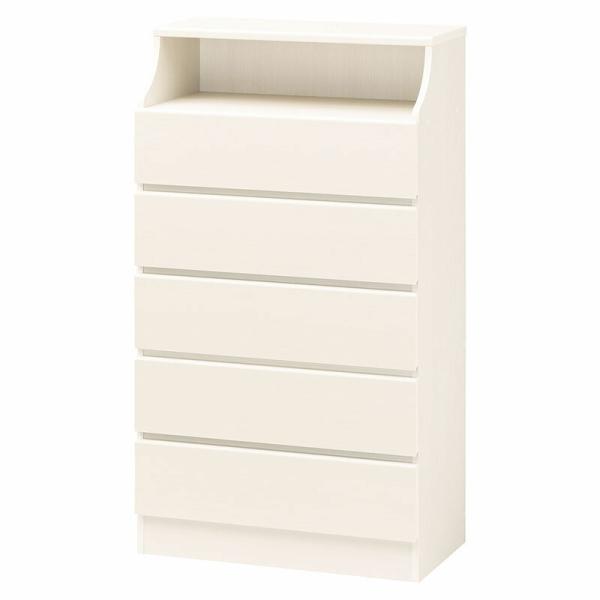 チェスト5段 幅75cm 小物収納 衣装収納 洋服収納 引き出し 収納付き 木製 チェスカ タンス ...