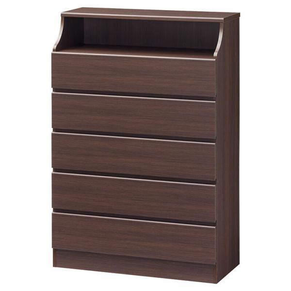 チェスト5段 幅90cm 小物収納 衣装収納 洋服収納 引き出し 収納付き 木製 チェスカ タンス ...