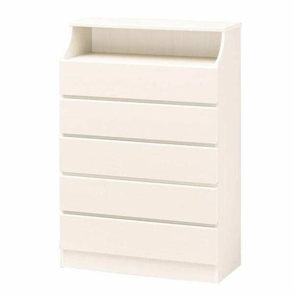 チェスト5段 幅90cm 小物収納 衣装収納 洋服収納 引き出し 収納付き 木製 チェスカ タンス ...