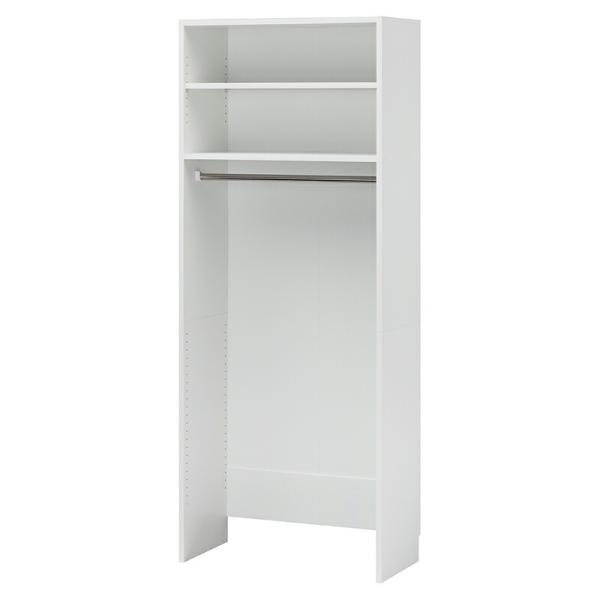 壁面収納 ハンガーラック 棚付き 幅80cm コートハンガー 洋服ハンガー 衣類 収納 洋服掛け 木...