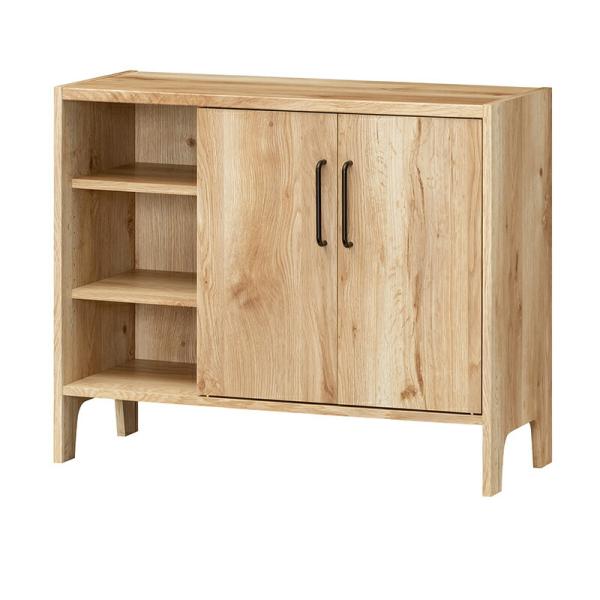 ミドルボード リビングボード キャビネット 扉付き ビエンテージライト ヴィンテージ 収納棚 テレビ...