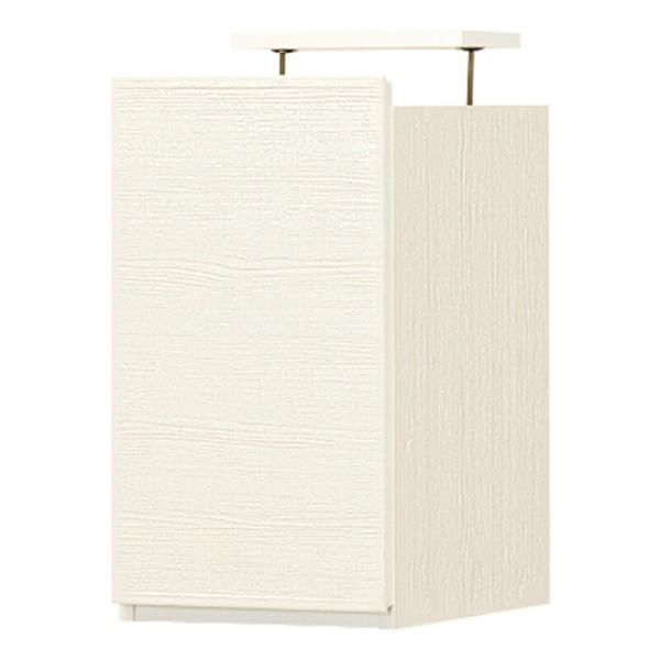 壁面収納 上置き 幅30cm スリム キャビネット つっぱり 棚 突っ張りラック ポルターレ ホワイ...