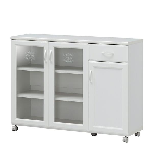 ワゴン カウンターワゴン キッチンワゴン キャスター付き キッチン収納 収納家具 セシルナ 作業台 ...