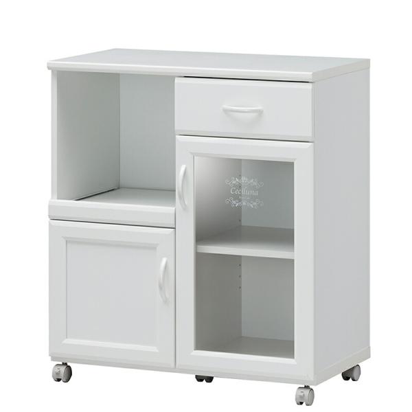 ワゴン カウンターワゴン キッチンワゴン キャスター付き スライド棚 コンセント キッチン収納 収納...