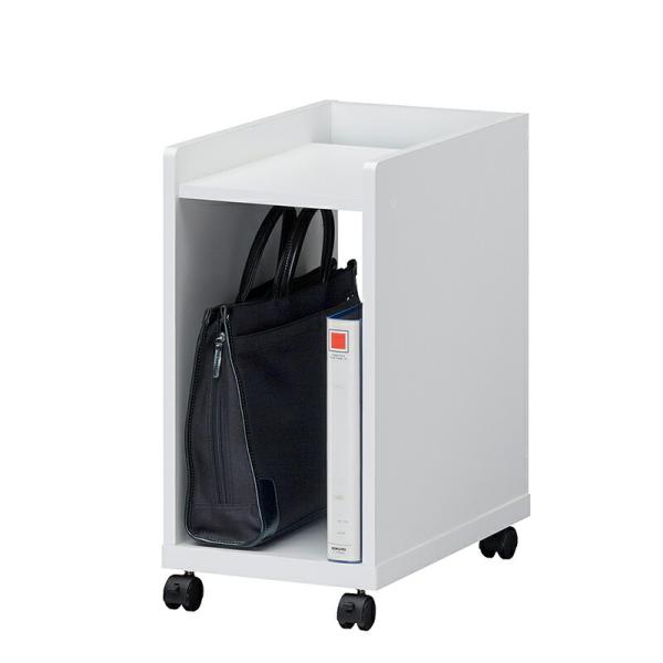 ワゴン デスクワゴン サイドワゴン キャスター付き 幅30cm ファイルワゴン オープンラック ラッ...