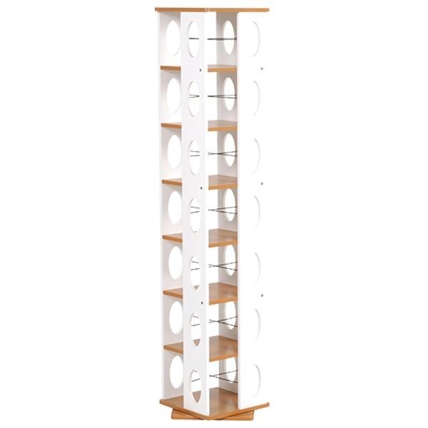 本棚 本収納 回転式本棚 回転ラック 7段   漫画 マンガ ラック 多目的ラック 回転ラック ラッ...