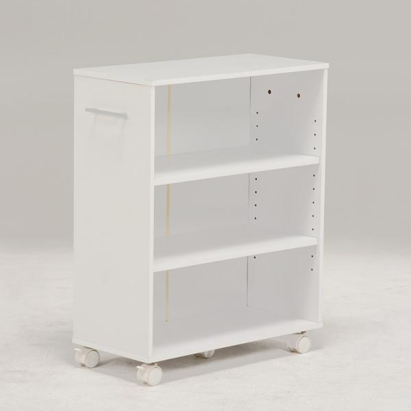 本棚 押入れ収納 キャスター ラック 55×26 本棚   押入れワゴン サニタリーラック ラック ...