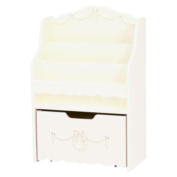 絵本ラック キャスター付き 本棚 おもちゃ収納 おもちゃ箱 絵本棚 引出し ラック ワゴン 棚 RC...