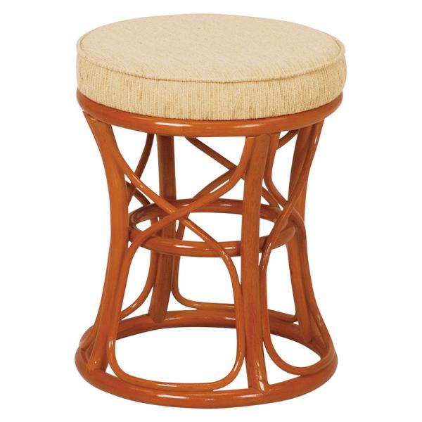 6個セット 籐スツール 丸型 丸椅子 コンパクト イス 椅子 いす チェアー 木製 おしゃれ いす ...