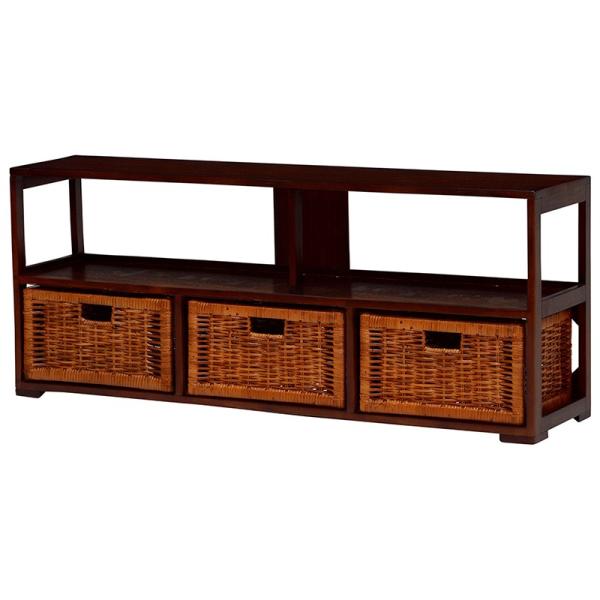 ラック オープンラック 収納 サニタリーラック テレビ台 チェスト 収納 棚  カゴ チェスト RN...