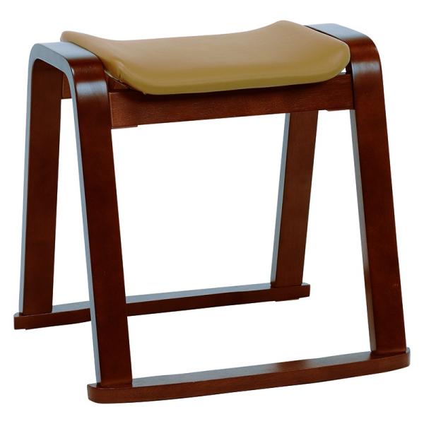 2台セット スタッキングスツール スタッキングチェアー 椅子 木製 補助椅子 ちょい掛け用 荷物置き...