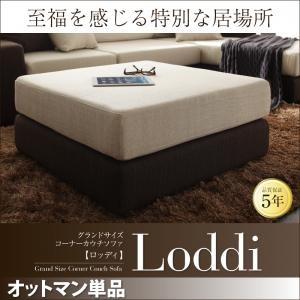 グランドサイズコーナーカウチソファ Loddi ロッディ オットマン単品 足置き用オットマン 足置き...