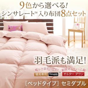 布団セット ベッドタイプ セミダブルサイズ シンサレート入り布団8点セット セット布団 お布団 掛布...