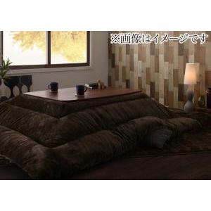 マイクロファイバーフランネル防ダニこたつ掛け・敷き布団2点セット もっとボリュームタイプ 正方形(7...