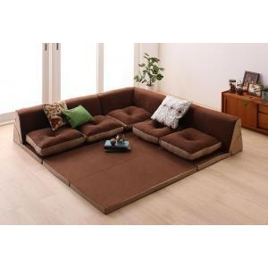 ソファが切り離せるふかふかクッションラグ マット部分サイズ 105×105cm