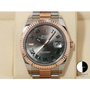 ロレックス デイトジャスト41 Ref.126331 SS/ERG スレートローマン文字盤｜commitginza
