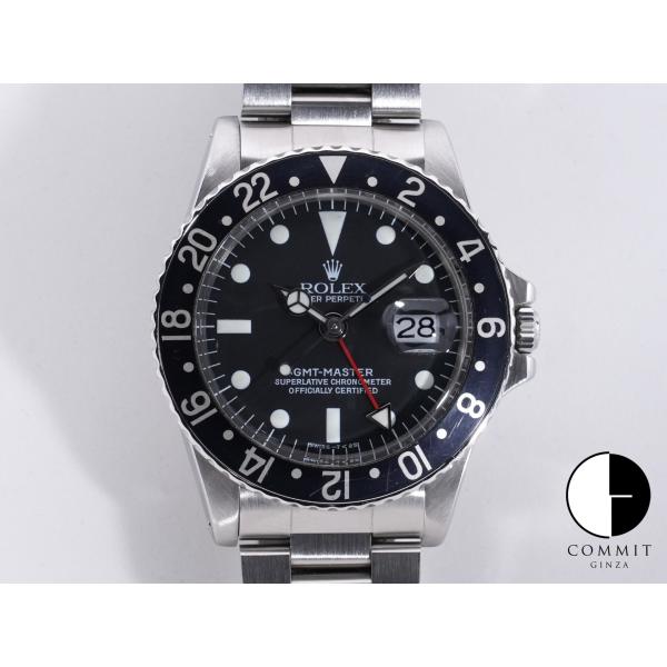 ロレックス GMTマスター Ref.1675 ステンレススチール ブラック文字盤 オイスターブレスレ...