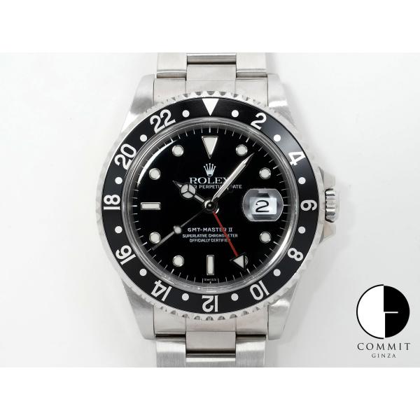 ロレックス GMTマスターII Ref.16710 ステンレススチール ブラック文字盤 オイスターブ...