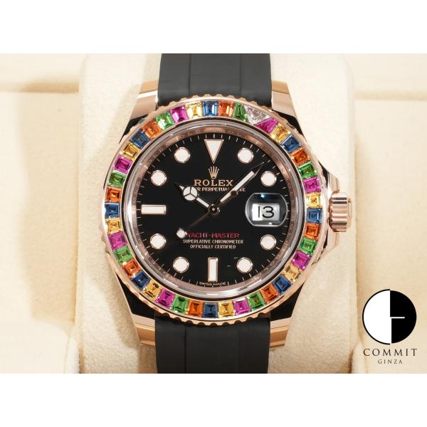 ロレックス ヨットマスター 40 Ref.116695SATS 18KERG ブラック文字盤