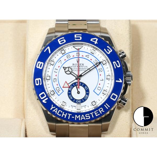 ロレックス ヨットマスターII Ref.116680 ステンレススチール ホワイト文字盤