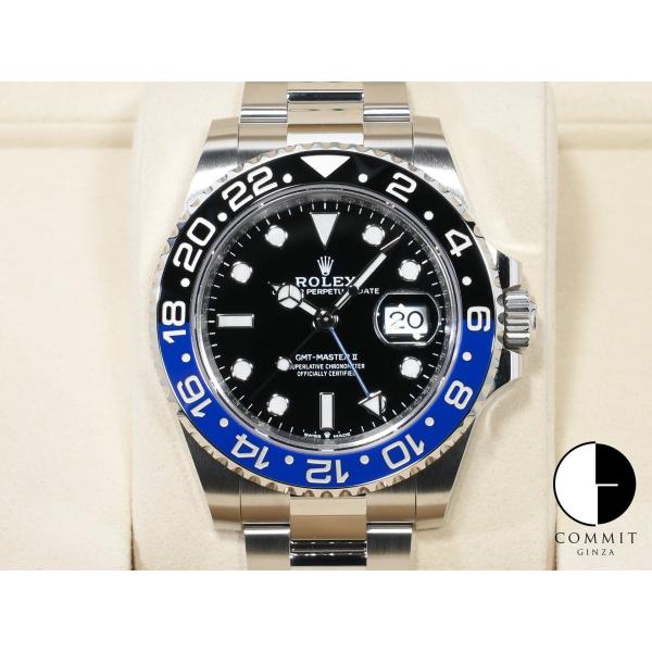 ロレックス GMTマスターII Ref.126710BLNR ステンレススチール ブラック文字盤 オ...