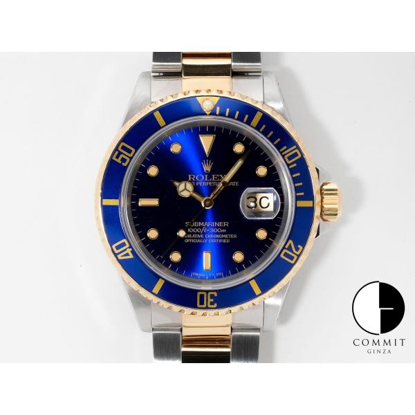 ロレックス サブマリーナー デイト Ref.16613 ステンレススチール/イエローゴールド ブルー...