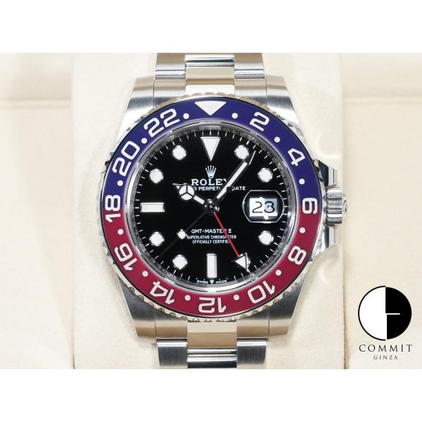 ロレックス GMTマスターII Ref.126710BLRO ステンレススチール ブラック文字盤 オ...