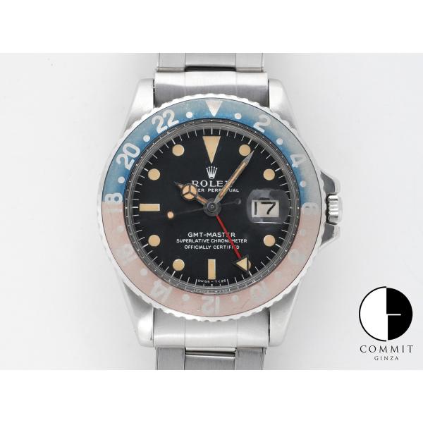 ロレックス GMTマスター Ref.1675 ステンレススチール ブラック文字盤 オイスターブレスレ...