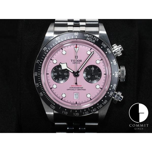 チューダー(チュードル) ブラックベイ クロノ Ref.79360N ステンレススチール ピンク文字...