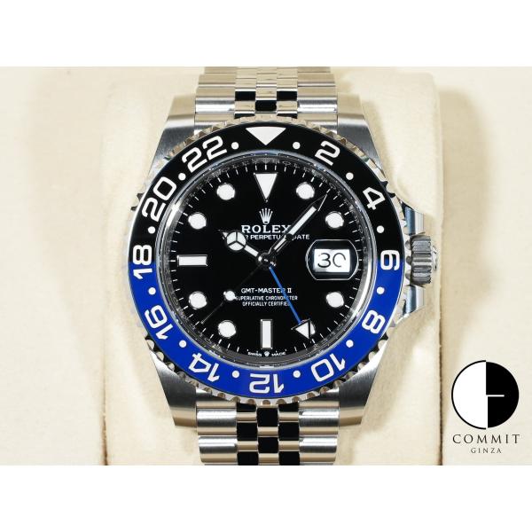 ロレックス GMTマスターII Ref.126710BLNR ステンレススチール ブラック文字盤 ジ...