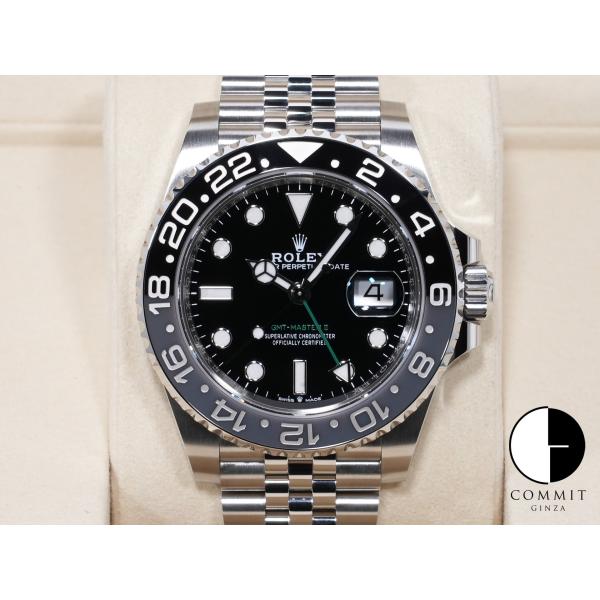 ロレックス GMTマスターII Ref.126710GRNR SS ブラック文字盤 ジュビリーブレス...