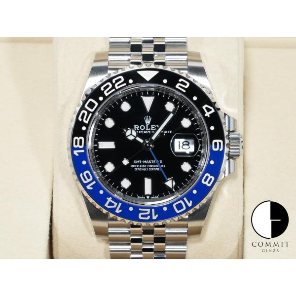 ロレックス GMTマスターII Ref.126710BLNR ステンレススチール ブラック文字盤 ジ...