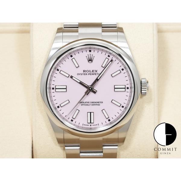 ロレックス オイスターパーペチュアル41 Ref.134300 ステンレススチール キャンディピンク...