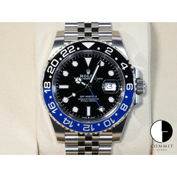 ロレックス GMTマスターII Ref.126710BLNR SS ブラック文字盤 ジュビリーブレス...