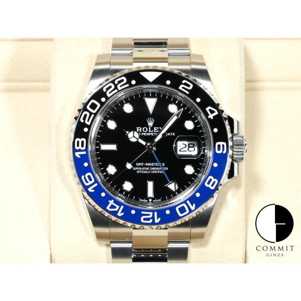 ロレックス GMTマスターII Ref.126710BLNR ステンレススチール ブラック文字盤 オ...