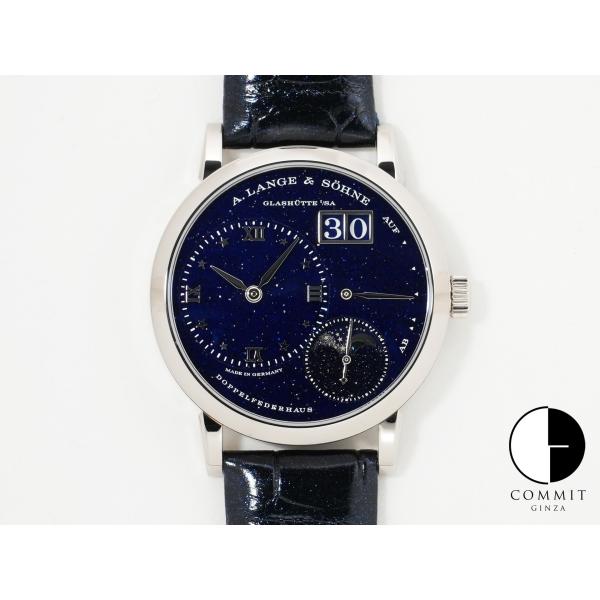 A.ランゲ＆ゾーネ リトル ランゲ1 ムーンフェイズ Ref.182.086 ホワイトゴールド ブル...