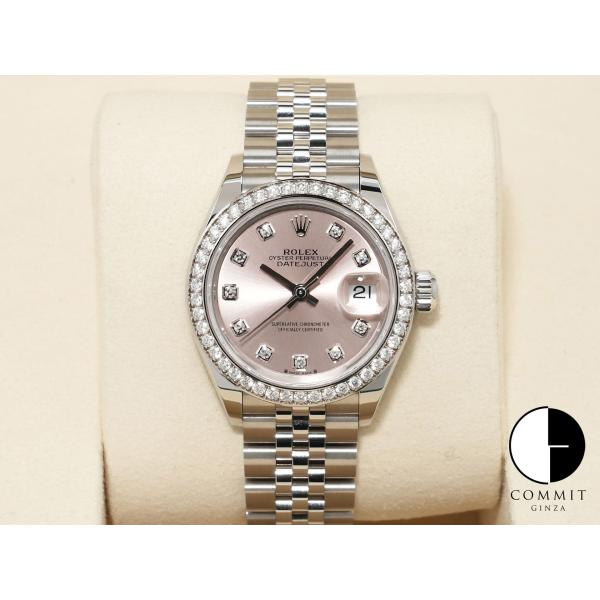 ロレックス デイトジャスト28 Ref.279384RBR SS/WG ピンクx10Pダイヤ文字盤 ...