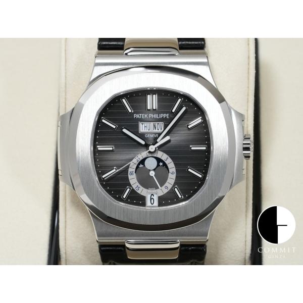 パテックフィリップ ノーチラス アニュアルカレンダー ムーンフェイズ Ref.5726A-001 ス...