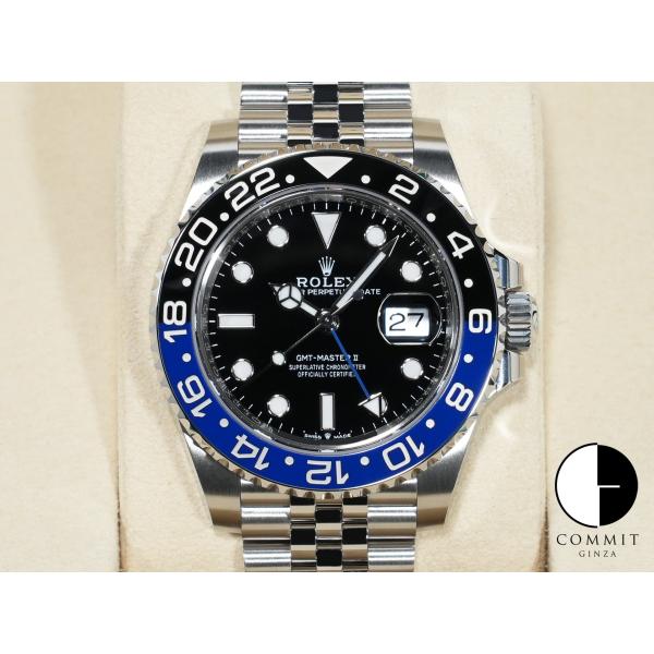 ロレックス GMTマスターII Ref.126710BLNR ステンレススチール ブラック文字盤 ジ...