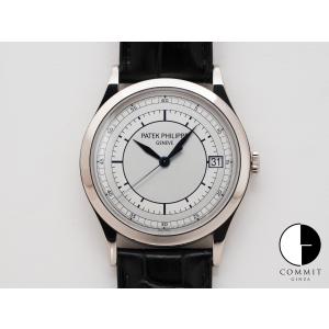 パテックフィリップ カラトラバ Ref.5296G-001 18KWG シルバー文字盤｜commitginza