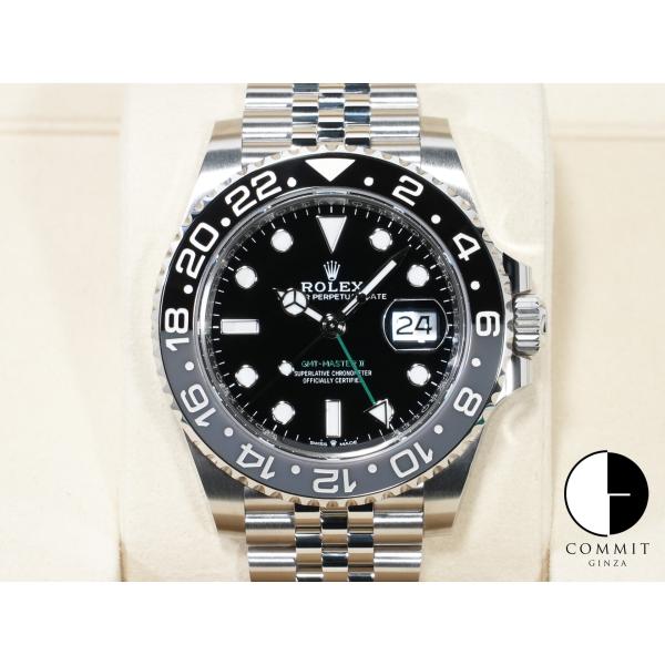 ロレックス GMTマスターII Ref.126710GRNR ステンレススチール ブラック文字盤 ジ...