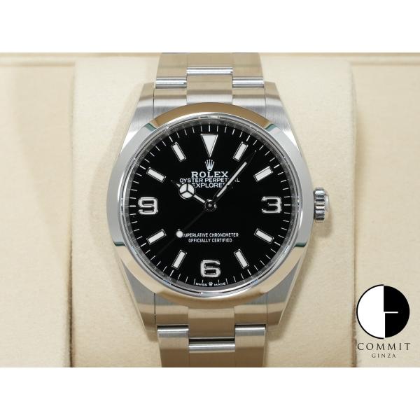 ロレックス エクスプローラー36 Ref.124270 ステンレススチール ブラック文字盤 オイスタ...