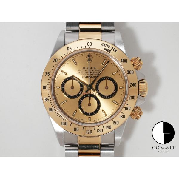ロレックス デイトナ エルプリメロ Ref.16523 SS/YG シャンパン文字盤