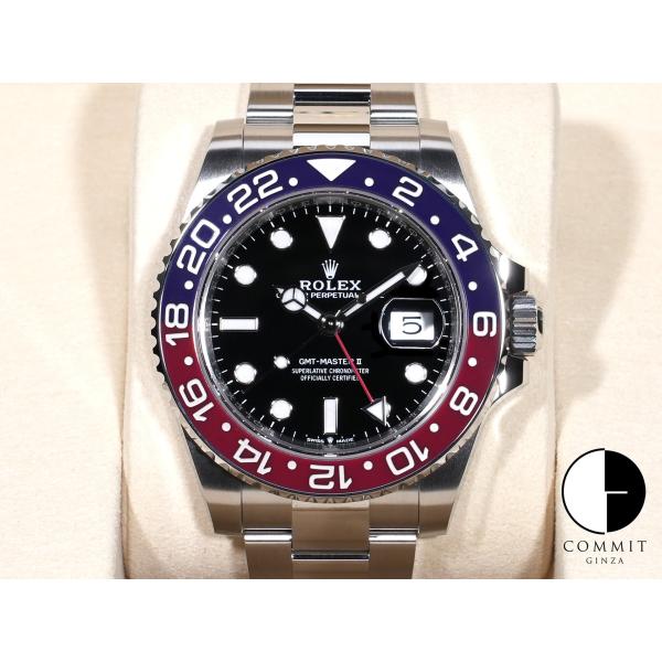 ロレックス GMTマスターII Ref.126710BLRO ステンレススチール ブラック文字盤 オ...