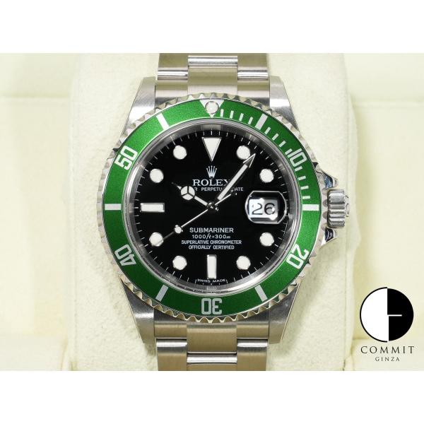 ロレックス サブマリーナー デイト Ref.16610LV ステンレススチール ブラック文字盤